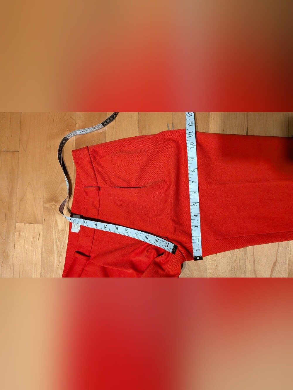 Kate Spade Red Pleated Ankle Trousers Size 2 Tailored Cuffed Dress Pants - Picture 13 of 15